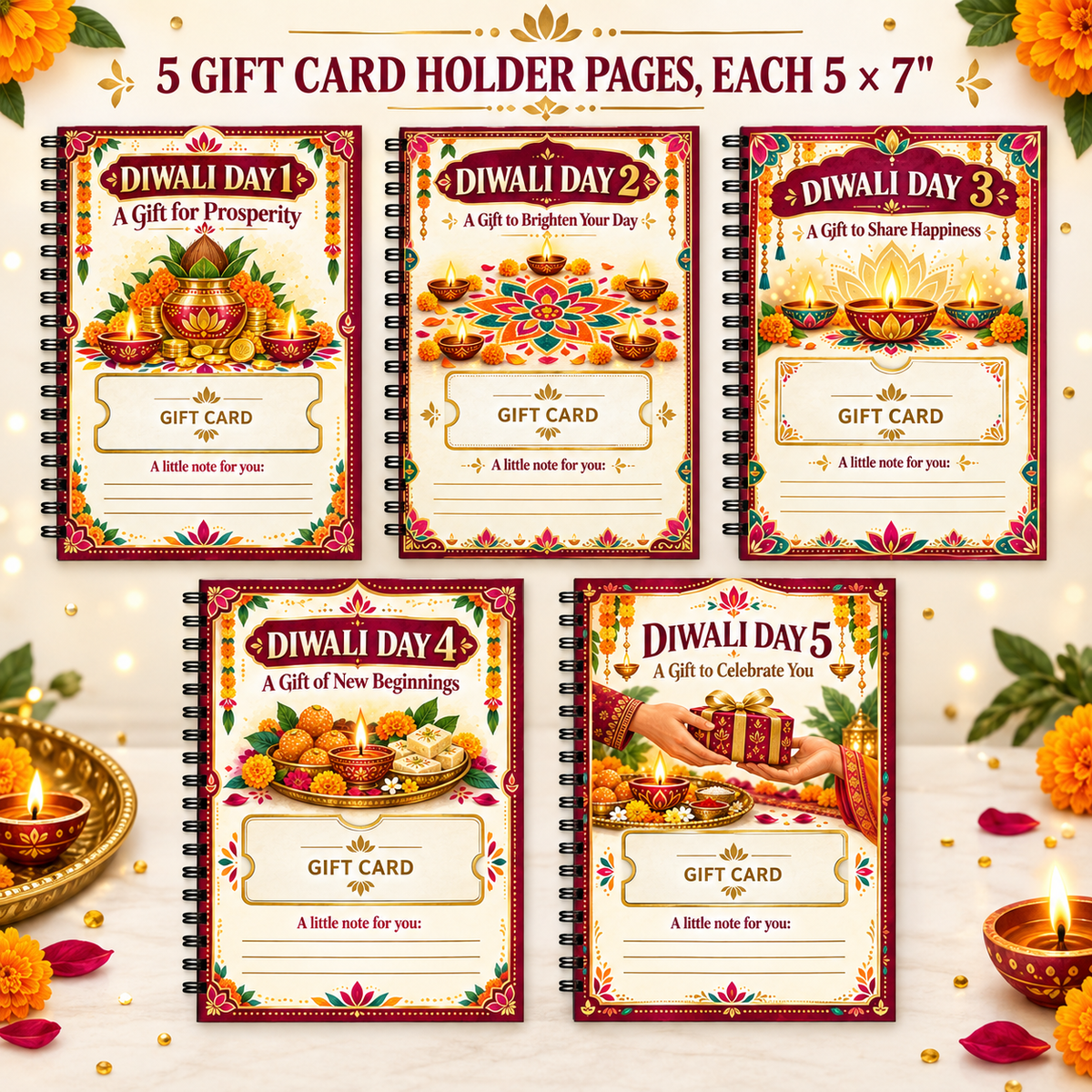 Five Lights™ 5 Day Diwali Gift Book